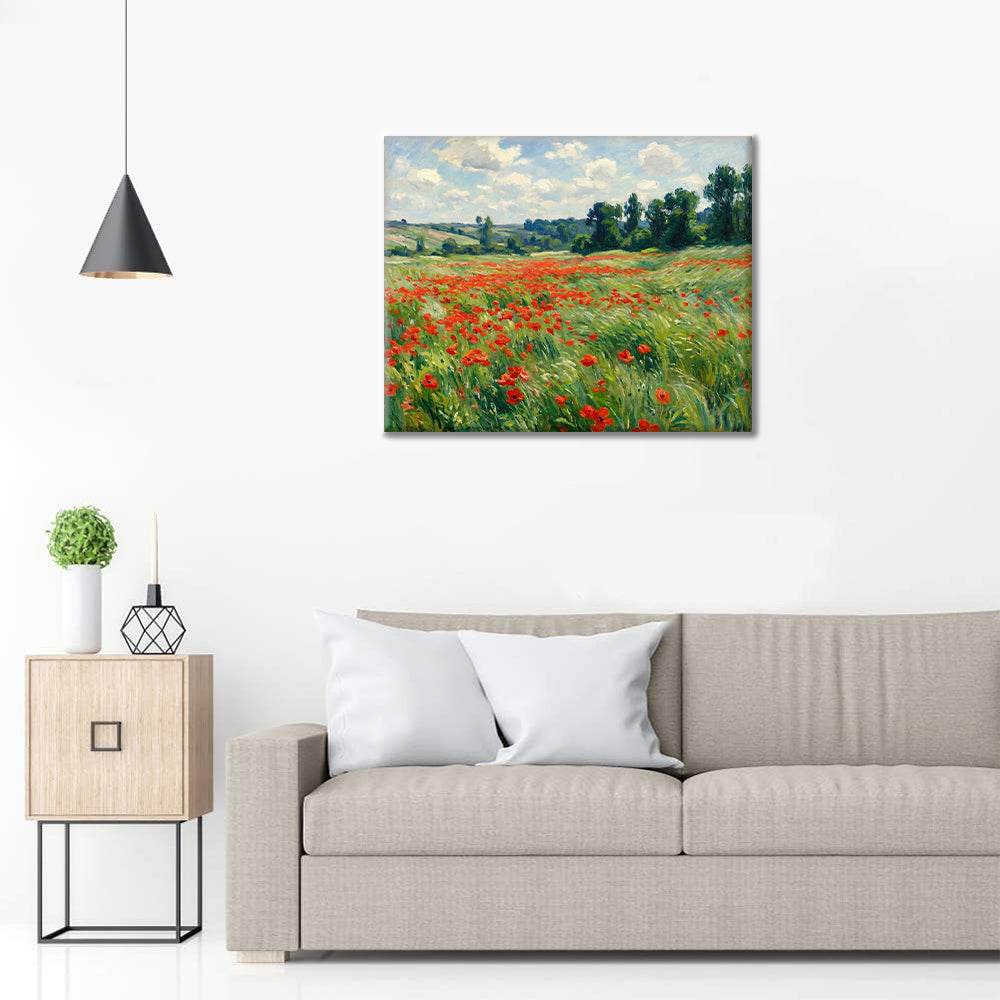 Summer Poppy Field - Paint by Numbers
