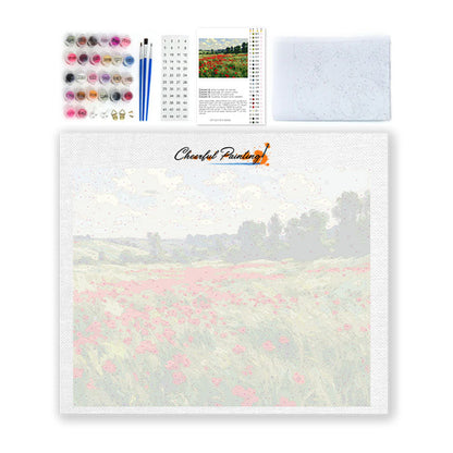 Summer Poppy Field - Paint by Numbers