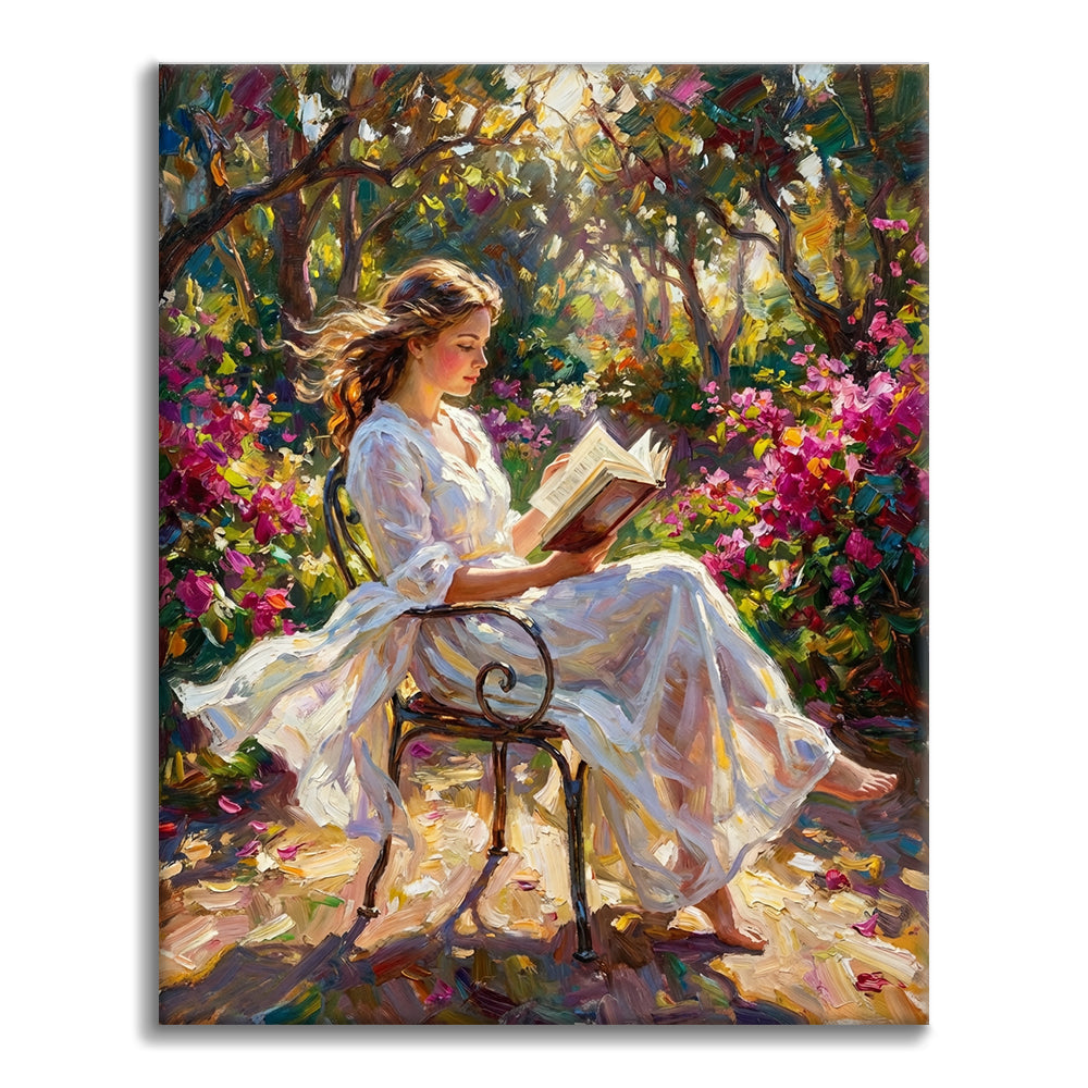 Sunlit Reading - Paint by Numbers