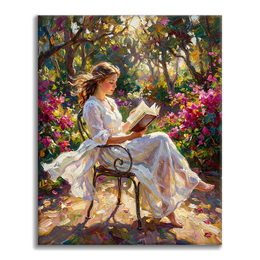 Sunlit Reading - Paint by Numbers