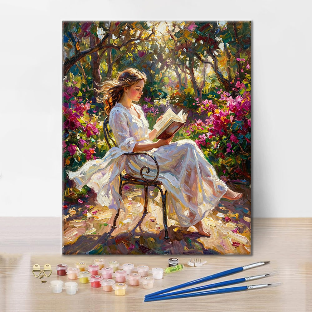 Sunlit Reading - Paint by Numbers