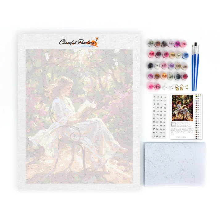 Sunlit Reading - Paint by Numbers