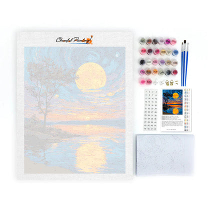 The moon in the lake - Paint by Numbers