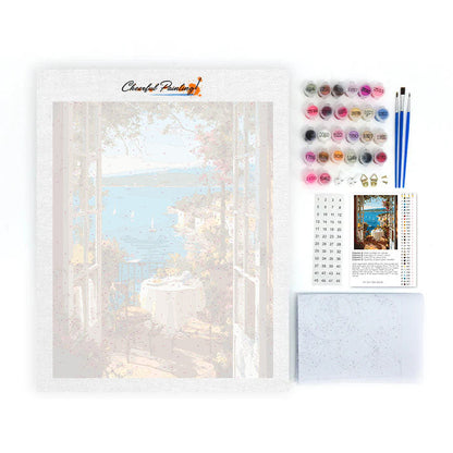 The sea view from the window. - Paint by Numbers
