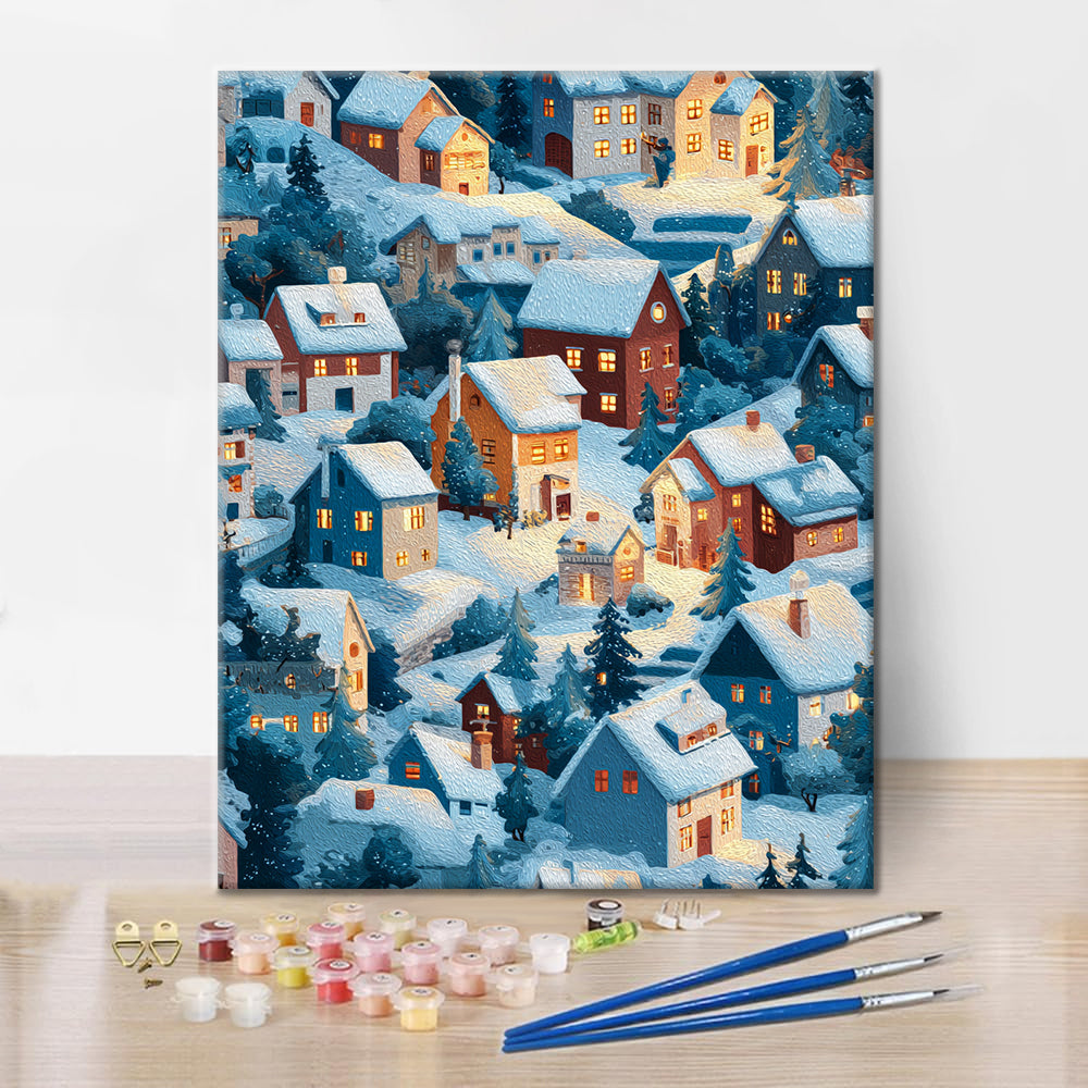 Winter Glow - Paint by Numbers