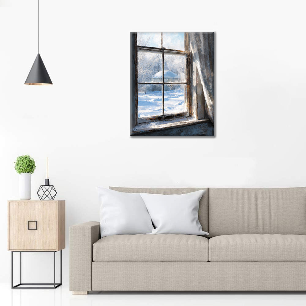 Winter Window - Paint by Numbers