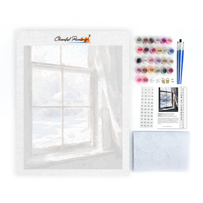 Winter Window - Paint by Numbers