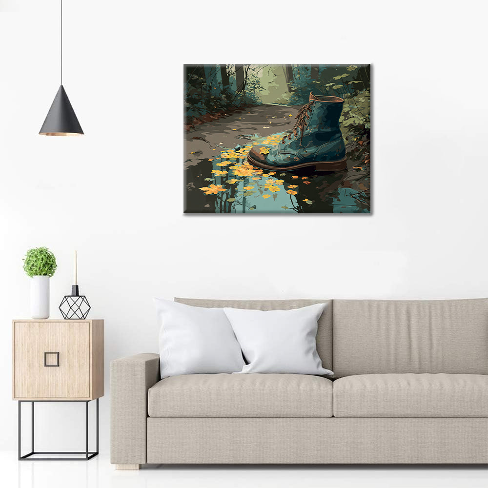 Worn Boot - Paint by Numbers