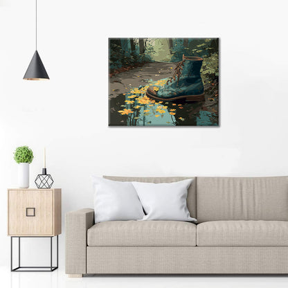 Worn Boot - Paint by Numbers