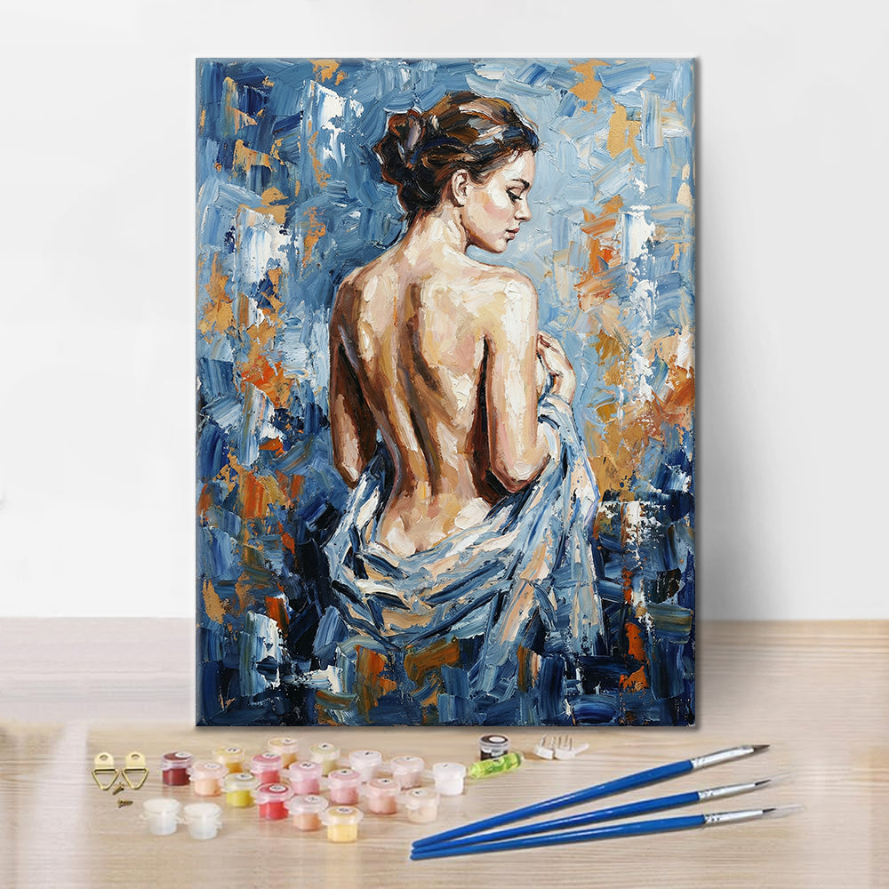 Blue Silhouette - Paint by Numbers