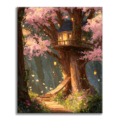 Enchanted Treehouse - Paint by Numbers