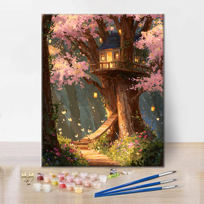Enchanted Treehouse - Paint by Numbers