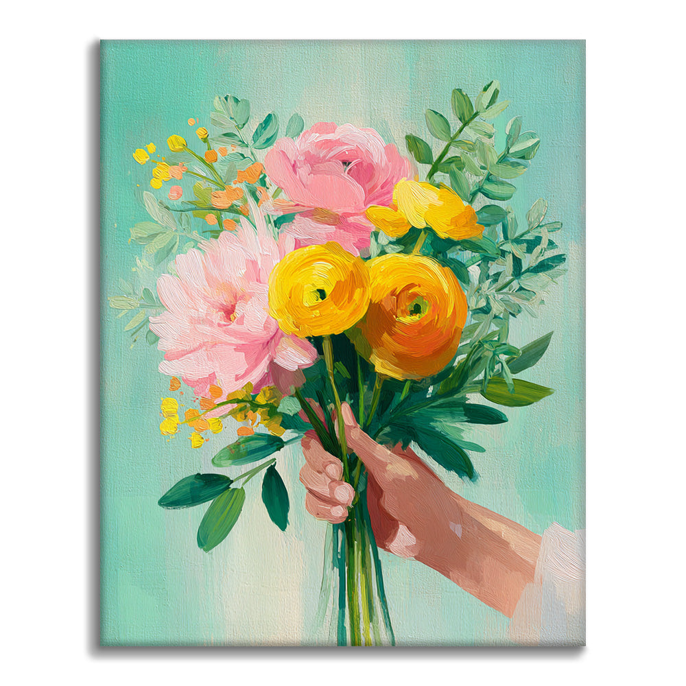 Floral Gift - Paint by Numbers