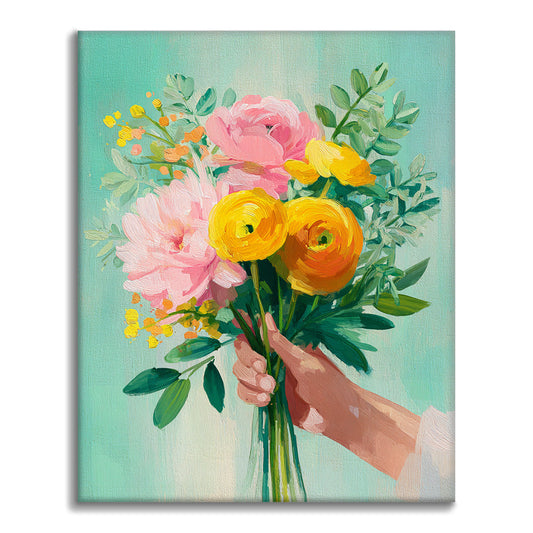 Floral Gift - Paint by Numbers