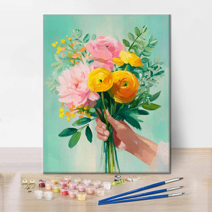 Floral Gift - Paint by Numbers