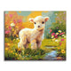 Flowers And Lamb - Paint by Numbers