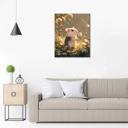 Flowers And Mouse - Paint by Numbers