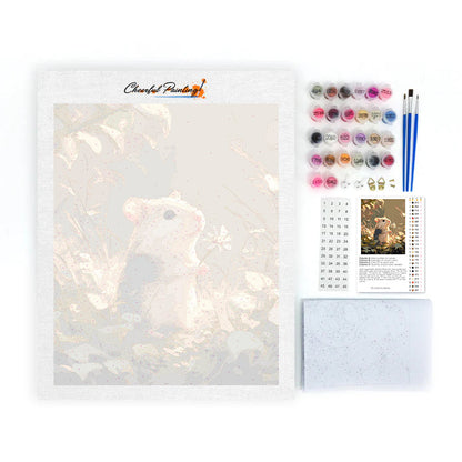 Flowers And Mouse - Paint by Numbers