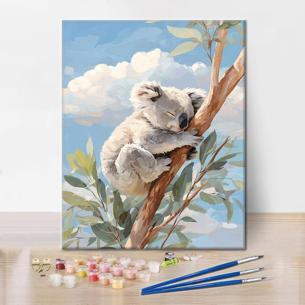 Resting Sloth - Paint by Numbers