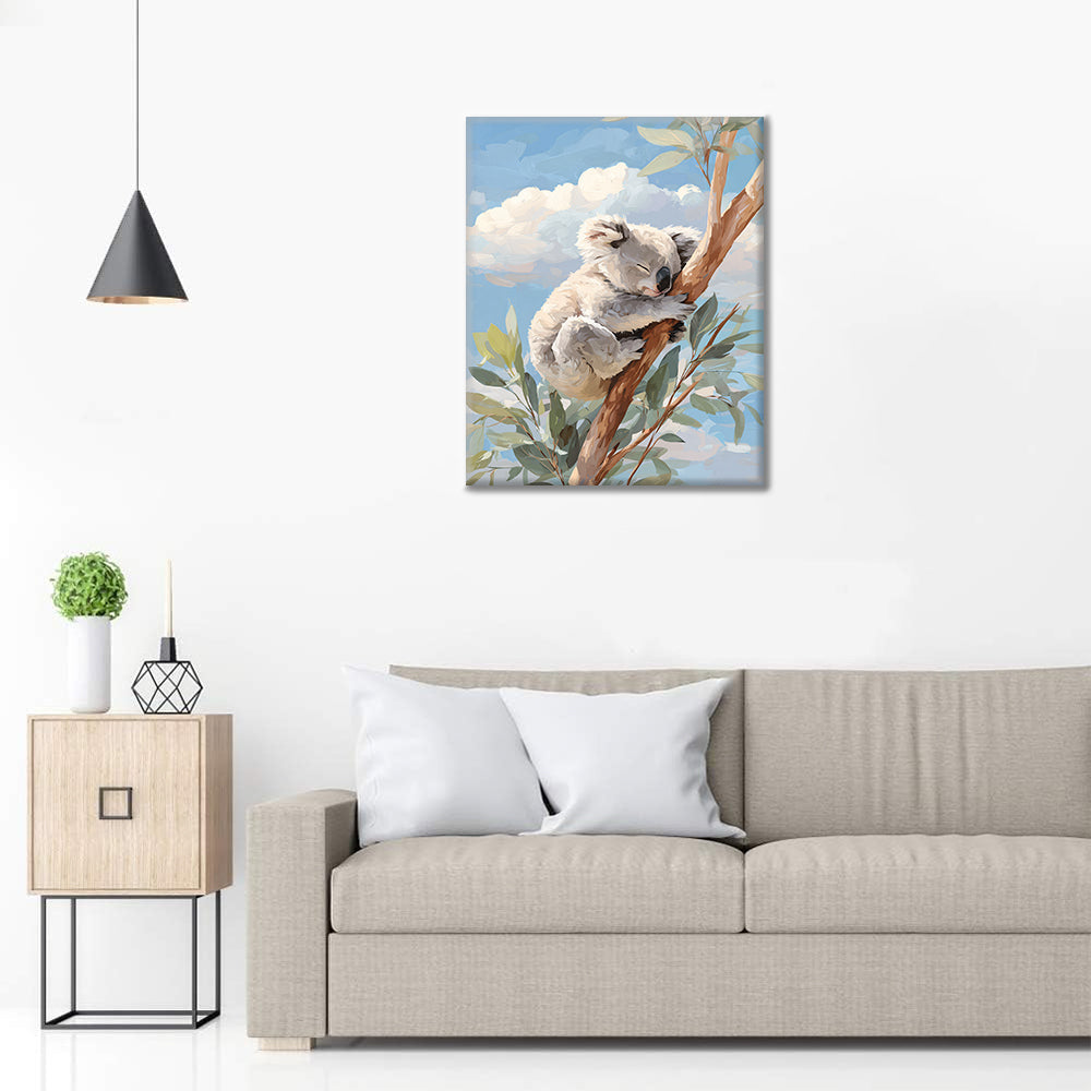 Resting Sloth - Paint by Numbers