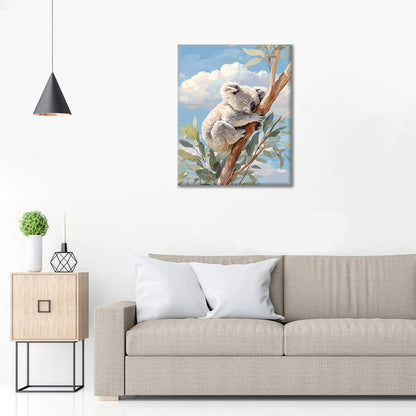 Resting Sloth - Paint by Numbers