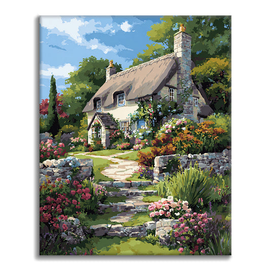 Thatched House - Paint by Numbers