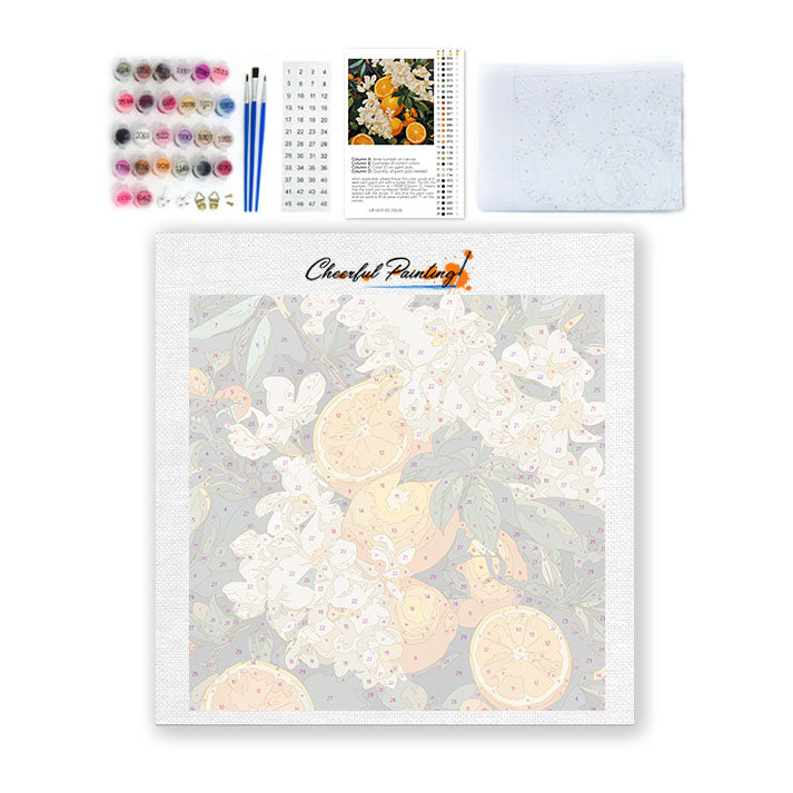 Citrus Blossom - Mini Paint by numbers