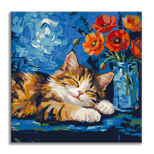Cozy Calico - Mini Paint by numbers