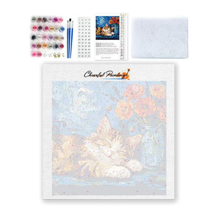 Cozy Calico - Mini Paint by numbers