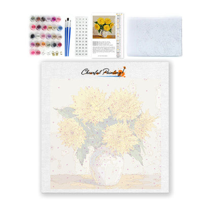 Golden Daisy Bouquet - Mini Paint by numbers