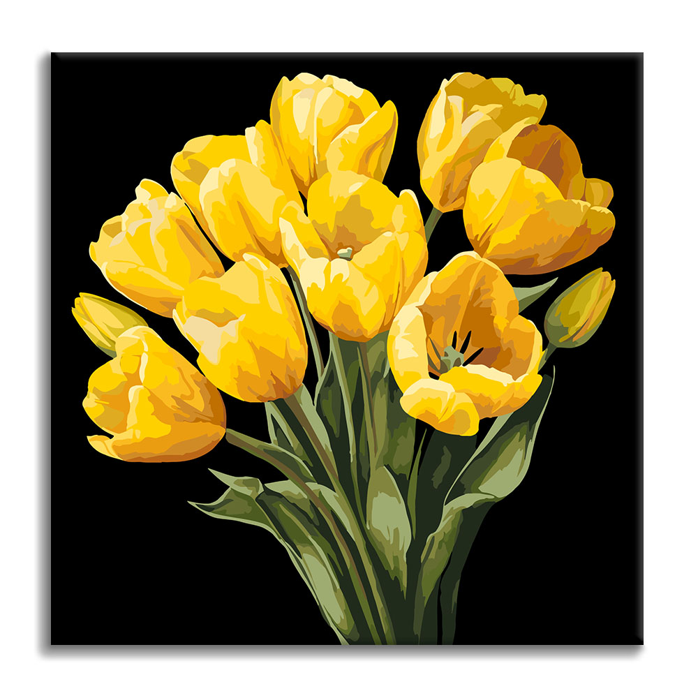 Golden Solitude - Mini Paint by numbers