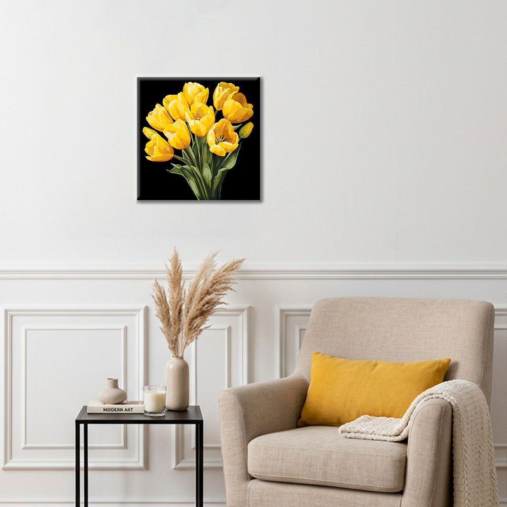 Golden Solitude - Mini Paint by numbers