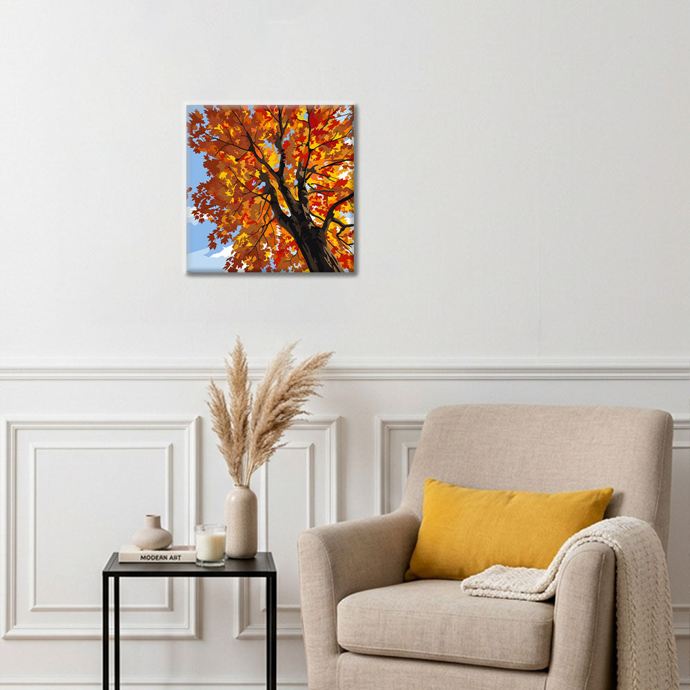 Maple Sky Harmony - Mini Paint by numbers