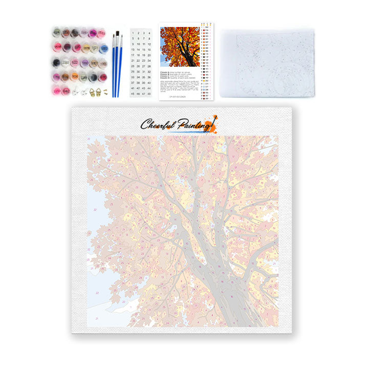 Maple Sky Harmony - Mini Paint by numbers