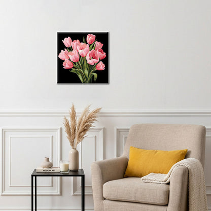 Midnight Tulips - Mini Paint by numbers