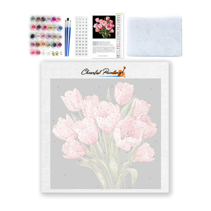 Midnight Tulips - Mini Paint by numbers