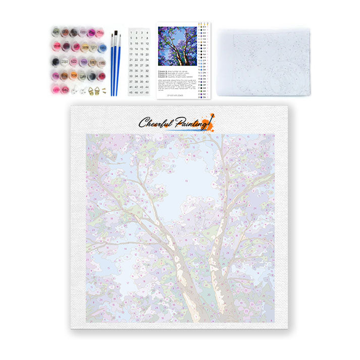 Purple Canopy - Mini Paint by numbers