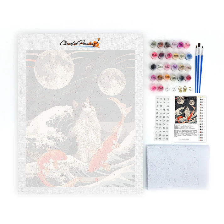 Feline and the Tide - Paint by Numbers