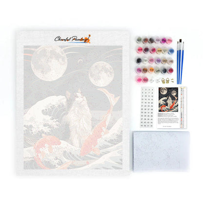 Feline and the Tide - Paint by Numbers