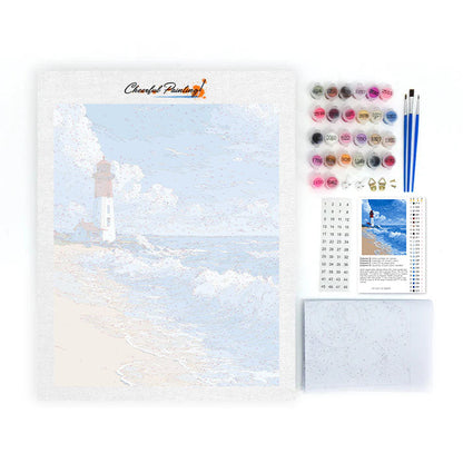 Lighthouse - Waves - Paint by Numbers
