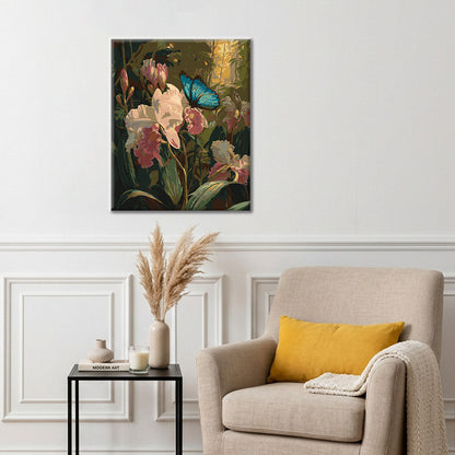 Orchids and Butterflies - Paint by Numbers