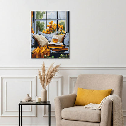 Rainy day outside the window - Paint by Numbers