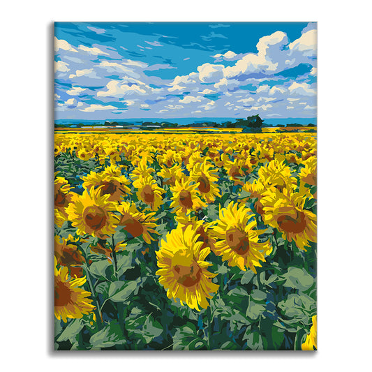 Sunflower Field - Paint by Numbers