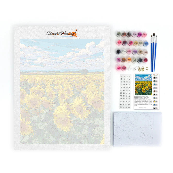Sunflower Field - Paint by Numbers