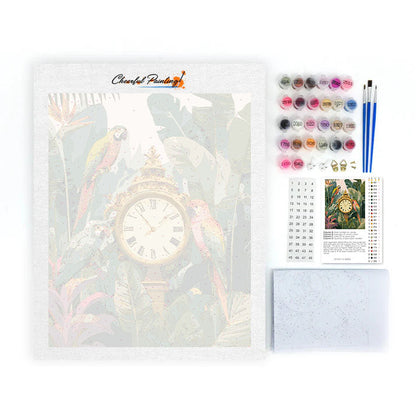 The Parrot Watching the Time - Paint by Numbers