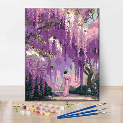 The Wisteria Garden - Paint by Numbers