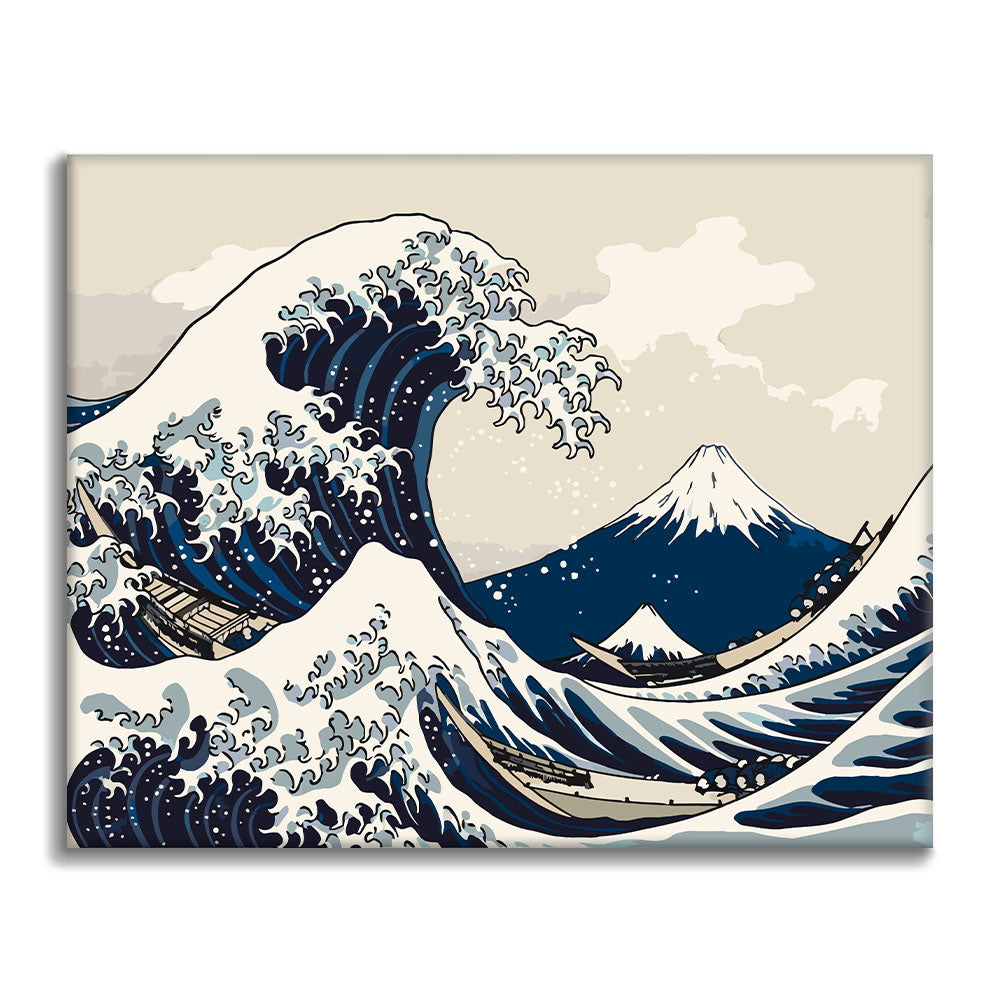 Wave & Boats - Paint by Numbers