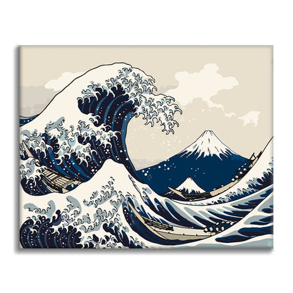 Wave & Boats - Paint by Numbers