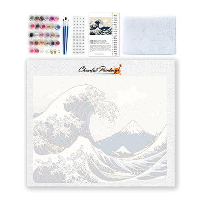 Wave & Boats - Paint by Numbers