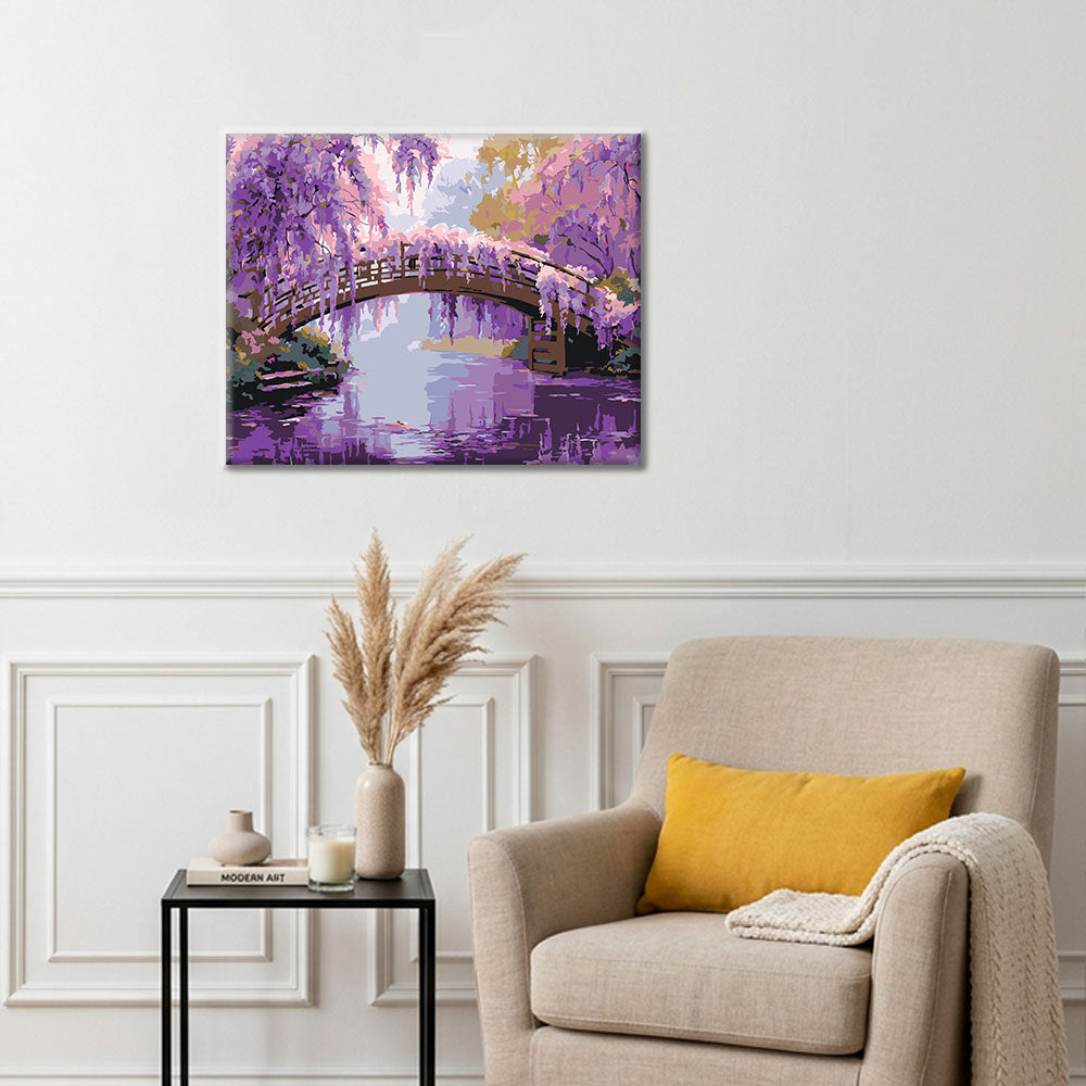 Wisteria Tranquility - Paint by Numbers